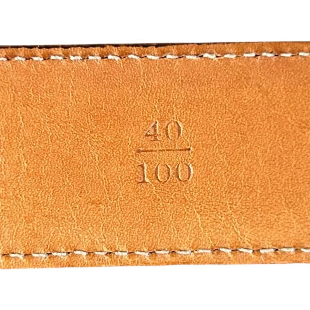 Trafalgar Hand Polished Cortina Leather Dress Belt 1101TF71-602 Men’s‎ 40 Brown